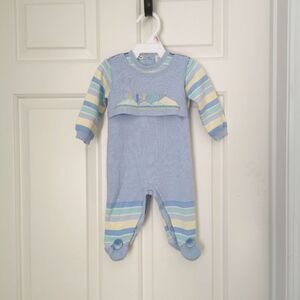 2/$30 Vintage thin knit jumpsuit size 6 m